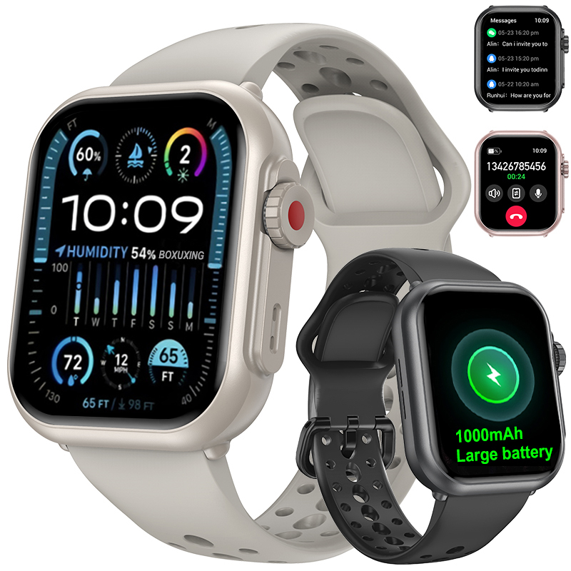 Smartwatch Watches For Women With Gps - Horloge Ultra K62 Mannen Vrouwen 1000mAh