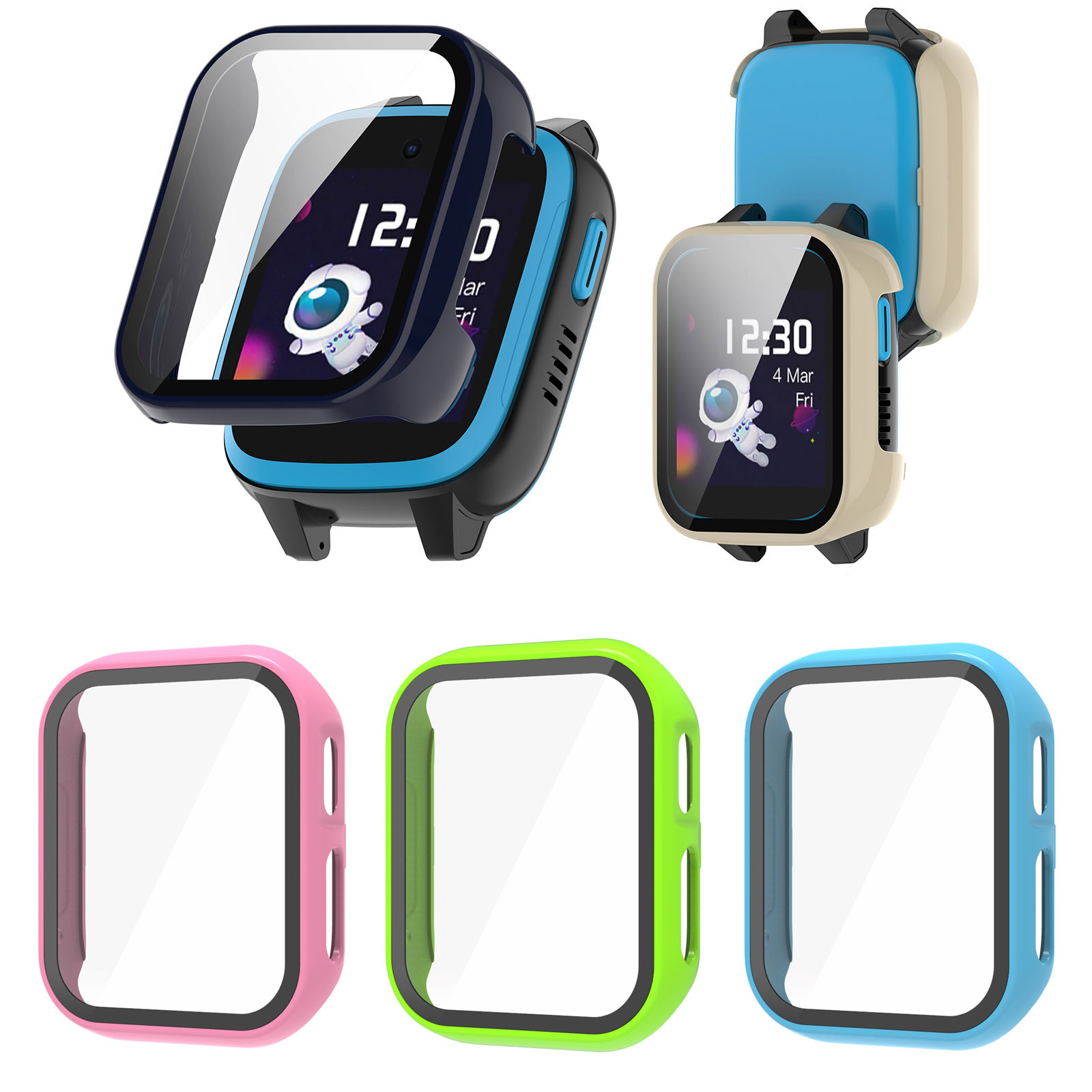 Smartwatch Watches For Kids - Hard Edge Shell Glas Screen Protector