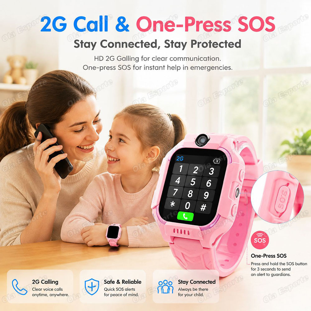 2027 Nieuw 2G/5G Kinder Smartw - Smartwatch Watches For Kids With Gps recensie en prijs