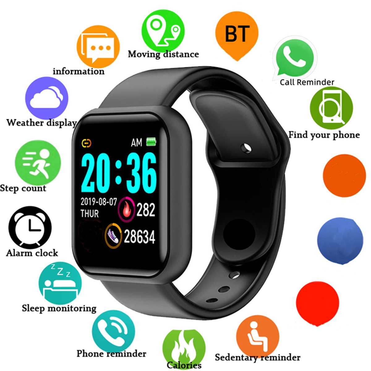 Mannen Slimme Horloges Kleuren - Smartwatch Watches For Girls recensie en prijs