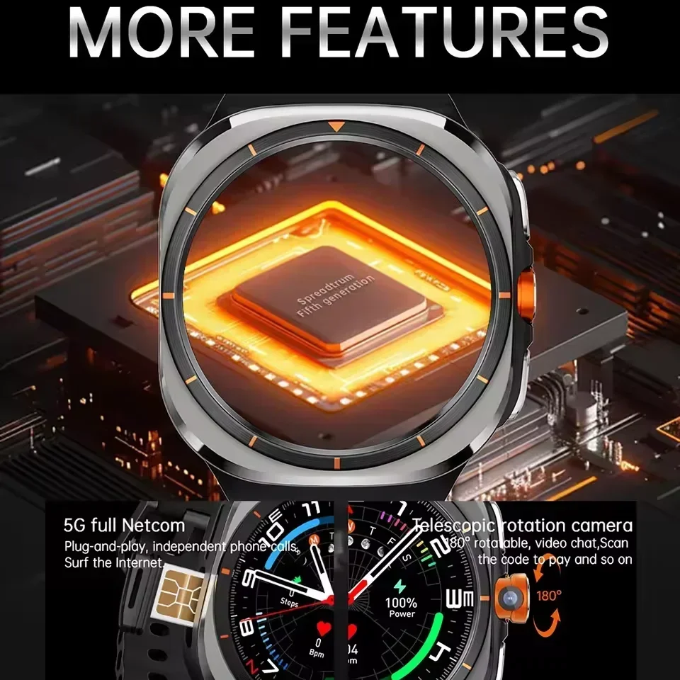U8 Smartwatch 4G 5G, draaibare - Smartwatch Watches For Women With Gps recensie en prijs